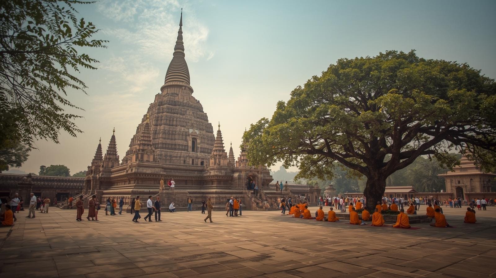 One-way cab from Varanasi to Bodhgaya — Bodhgaya city view